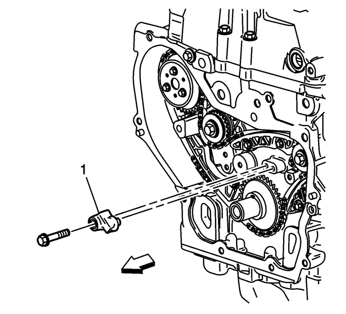 Camshaft Timing Chain and Tensioner Removal (LAF, LEA, or LUK) Valvetrain Valvetrain Timing 