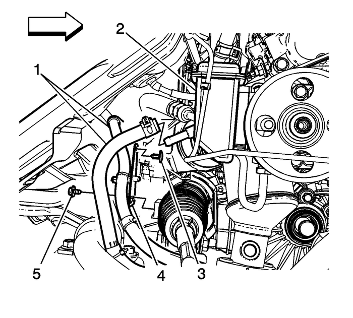 Chevrolet Equinox Service Manual Power Steering Fluid Cooling Pipe