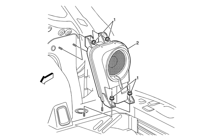 Radio Rear Compartment Speaker Replacement   