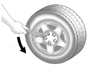 Removing the Flat Tire and Installing the Spare Tire