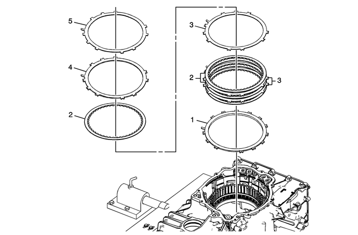 1-2-3-4 Clutch Plate and Low and Reverse Clutch Installation Automatic Transmission Unit Automatic Clutches