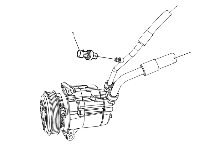 Air Conditioning Refrigerant Pressure Sensor Valve Replacement (LEA)   