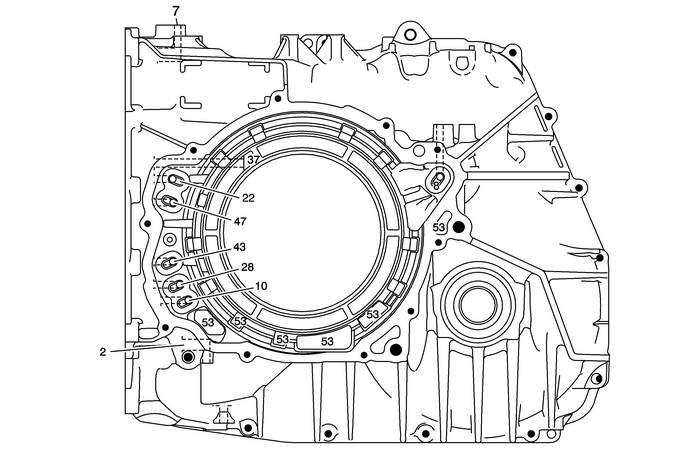 A/Trans Case Assembly Case Cover Side Automatic Transmission Unit 