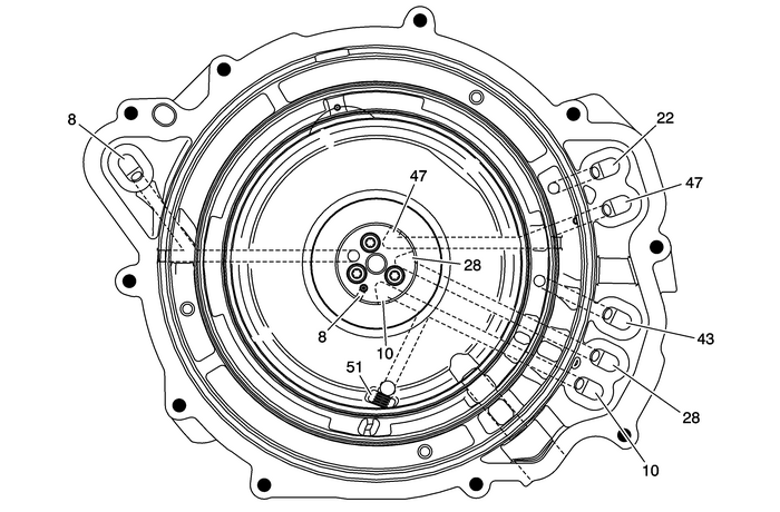 A/Trans Case Cover Assembly Automatic Transmission Unit 