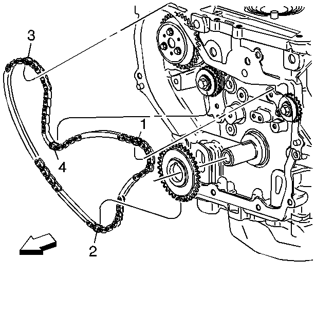 Balance Shaft to Engine Timing (LAF, LEA, or LUK) Engine Block Cylinder Block Balance Shaft