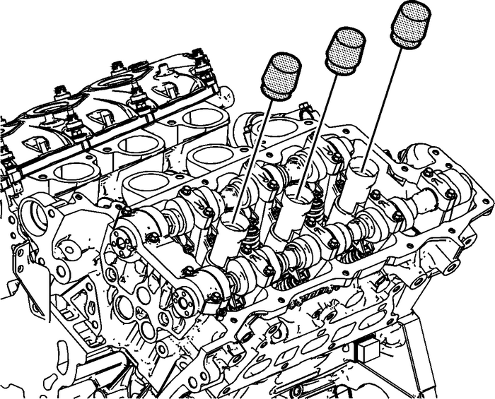 Camshaft Cover Installation - Left Side Valvetrain Camshaft 