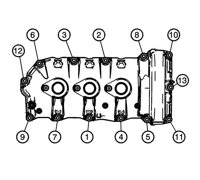 Camshaft Cover Replacement - Right Side Valvetrain Camshaft 