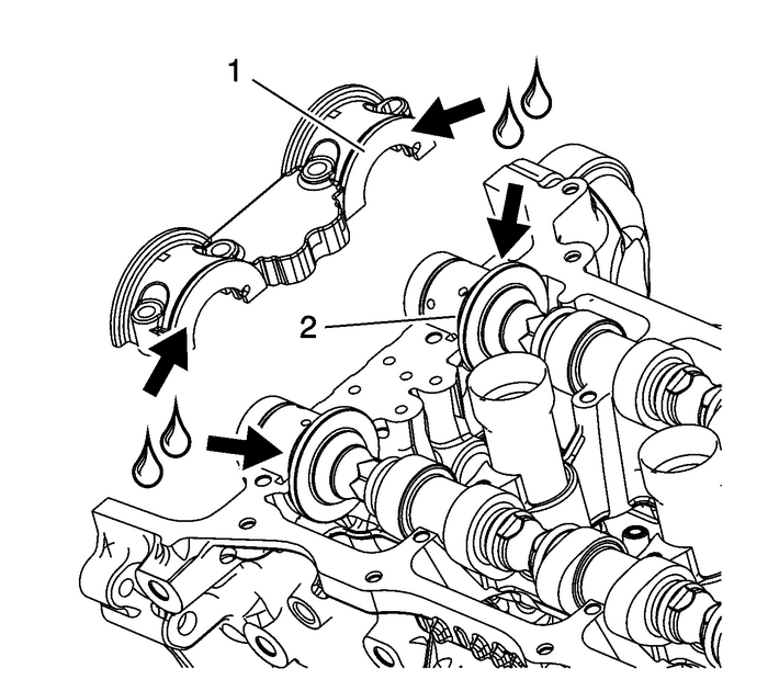 Camshaft Installation - Right Side Valvetrain Camshaft 