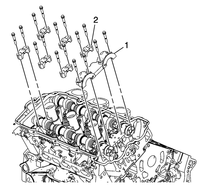 Camshaft Installation - Right Side Valvetrain Camshaft 