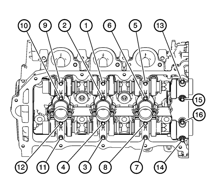 Camshaft Installation - Right Side Valvetrain Camshaft 