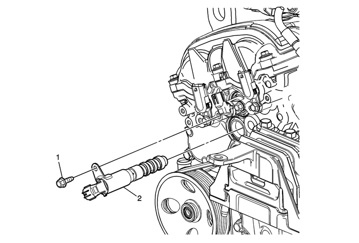 Camshaft Position Actuator Solenoid Valve Solenoid Replacement - Bank 1 (Right Side) Exhaust Valvetrain Camshaft 