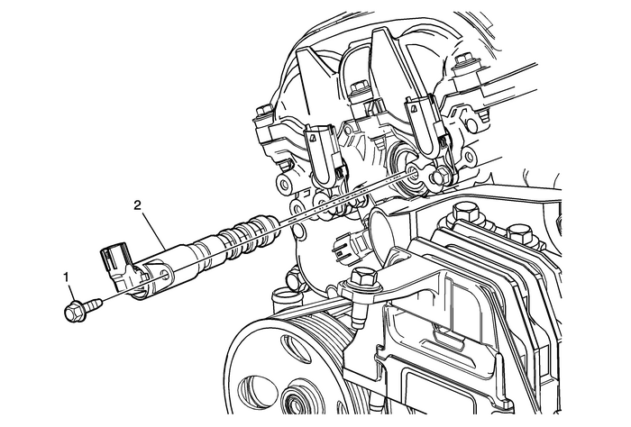 Camshaft Position Actuator Solenoid Valve Solenoid Replacement - Bank 1 (Right Side) Intake Valvetrain Camshaft 