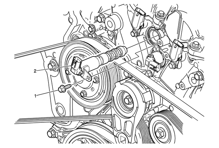 Camshaft Position Actuator Solenoid Valve Solenoid Replacement - Bank 2 (Left Side) Intake Valvetrain Camshaft 