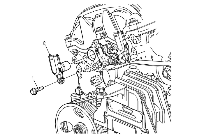 Camshaft Position Sensor Replacement - Bank 1 (Right Side) Exhaust Engine Control Engine Control Sensors Crankshaft/Camshaft/TDC Position Sensor