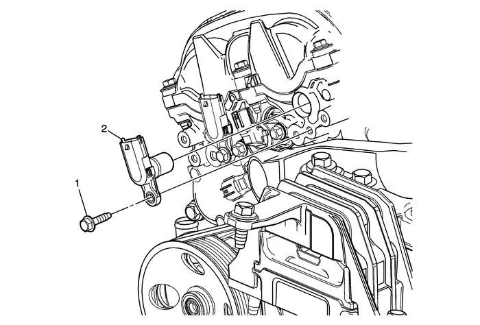 Camshaft Position Sensor Replacement - Bank 1 (Right Side) Intake Engine Control Engine Control Sensors Crankshaft/Camshaft/TDC Position Sensor