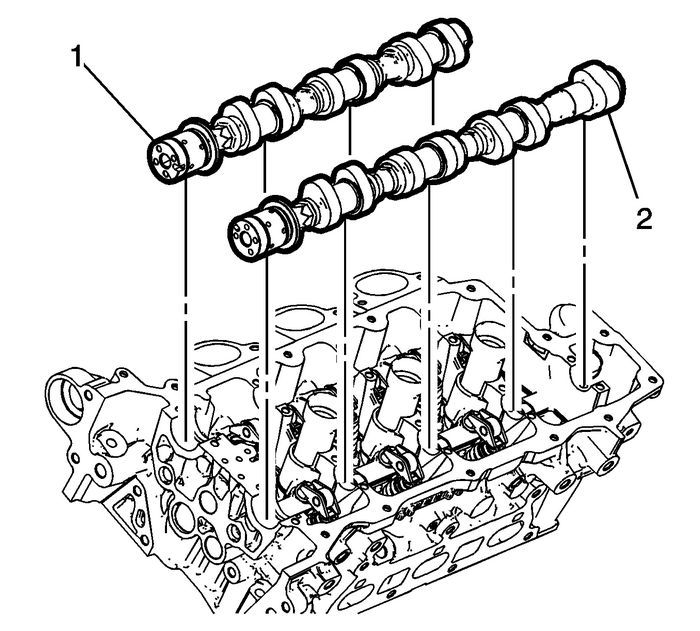 Camshaft Replacement - Left Side Valvetrain Camshaft 