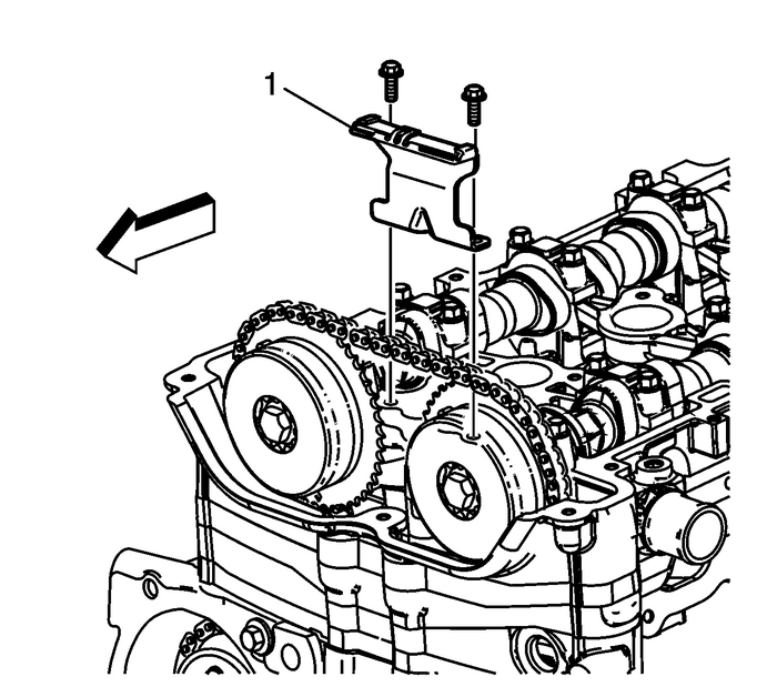 Camshaft Timing Chain and Tensioner Removal (LAF, LEA, or LUK) Valvetrain Valvetrain Timing 