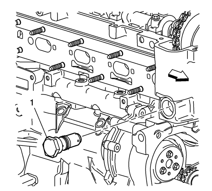 Camshaft Timing Chain and Tensioner Removal (LAF, LEA, or LUK) Valvetrain Valvetrain Timing 