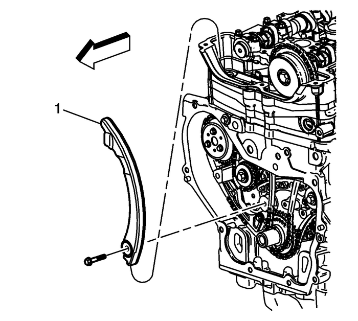 Camshaft Timing Chain and Tensioner Removal (LAF, LEA, or LUK) Valvetrain Valvetrain Timing 