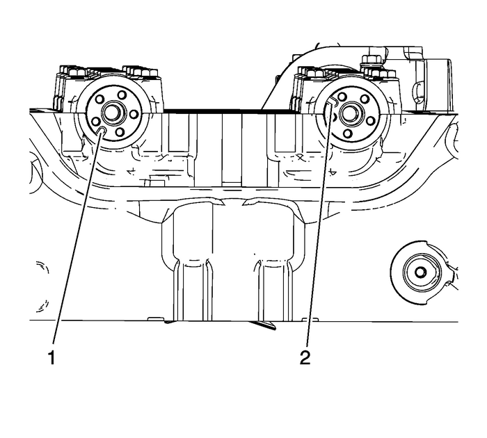 Camshaft Timing Chain and Tensioner Removal (LAF, LEA, or LUK) Valvetrain Valvetrain Timing 