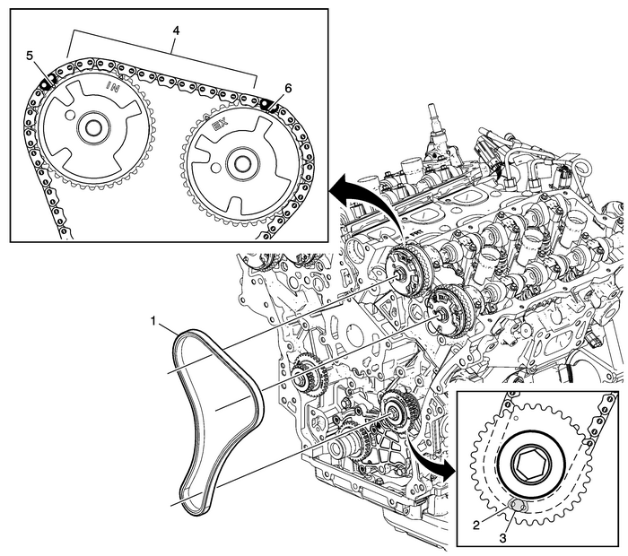 Camshaft Timing Chain Components Installation Valvetrain Valvetrain Timing 