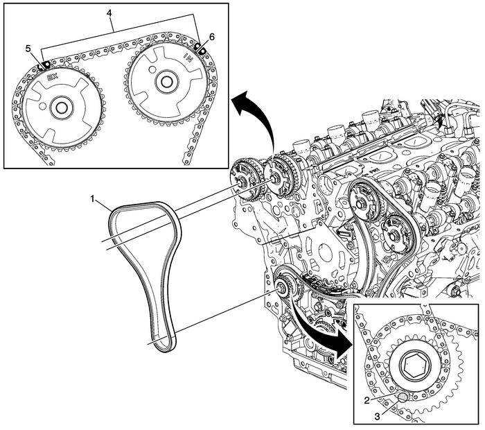 Camshaft Timing Chain Components Installation Valvetrain Valvetrain Timing 