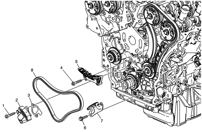 Camshaft Timing Chain Components Removal Valvetrain Valvetrain Timing 