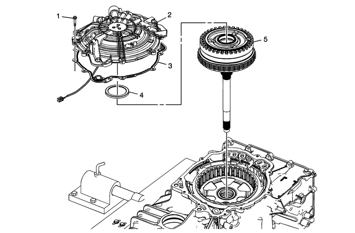 Case Cover and 3-5-Reverse and 4-5-6 Clutch Housing Removal Automatic Transmission Unit 