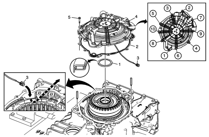 Case Cover Assembly Installation Automatic Transmission Unit 