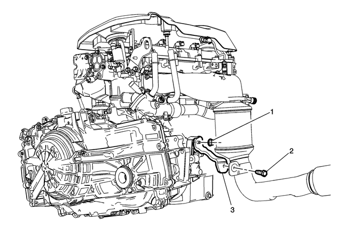 Catalytic Converter Brace Replacement (LEA) Emissions Catalytic Converter 