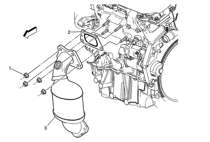 Catalytic Converter Replacement - Left Side (LFX) Emissions Catalytic Converter 