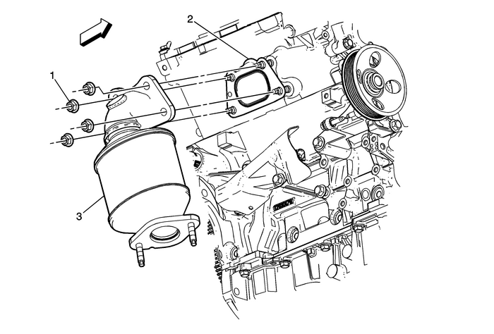 Catalytic Converter Replacement - Right Side (LFX) Emissions Catalytic Converter 