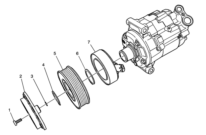 Compressor Clutch Plate and Hub Assembly Removal Wheel Hub  