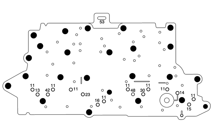 Control Valve Channel Upper Plate Assembly Automatic Transmission Unit 