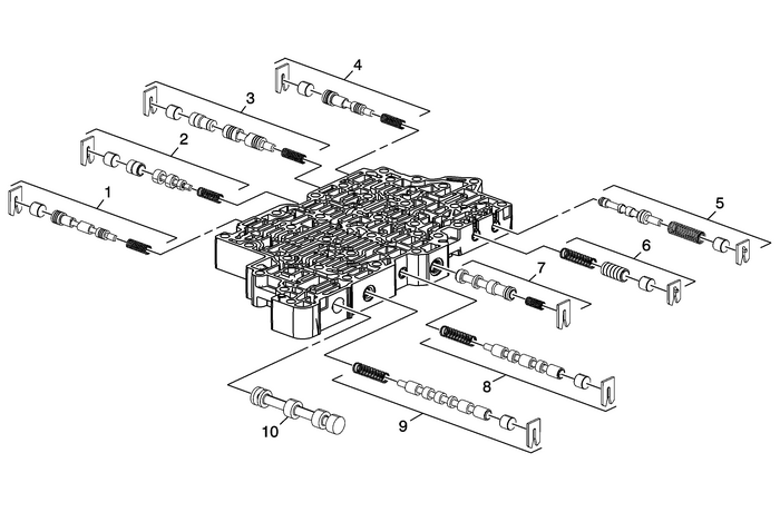 Control Valve Upper Body Assembly Cleaning and Inspection Automatic Transmission Unit 