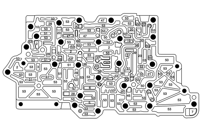 Control Valve Upper Body Assembly - Lower Body Spacer Plate Side Automatic Transmission Unit 