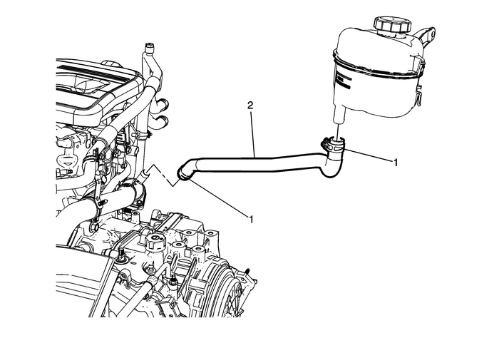 Coolant Recovery Reservoir Outlet Hose Replacement (LEA) Engine Cooling Reservoir Tank 