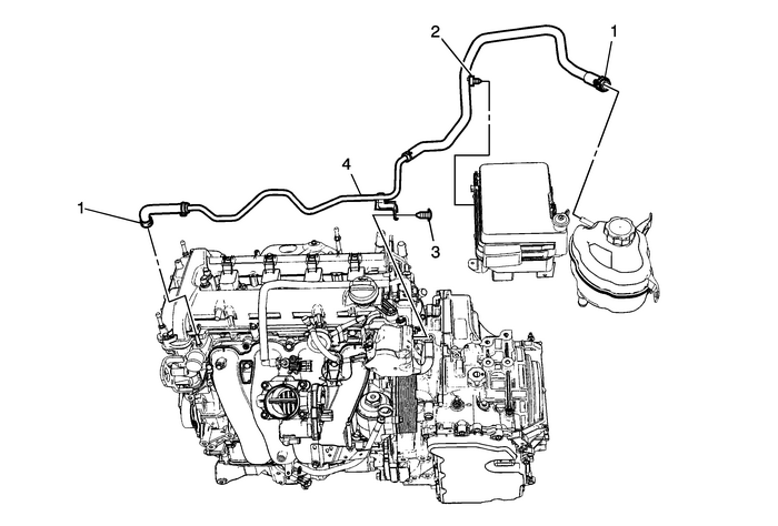 Coolant Recovery Reservoir Vent Hose Replacement (LEA) Engine Cooling Reservoir Tank 