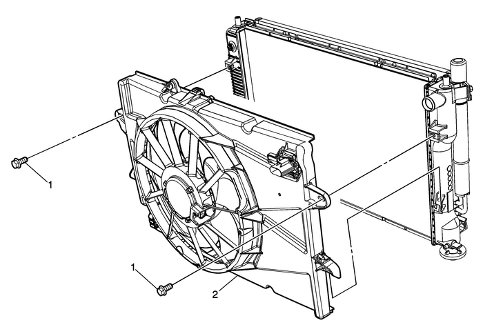 Cooling Fan and Shroud Replacement (LEA) Engine Cooling Radiator Fan 