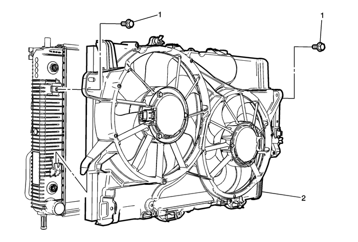 Cooling Fan and Shroud Replacement (LFX) Engine Cooling Radiator Fan 