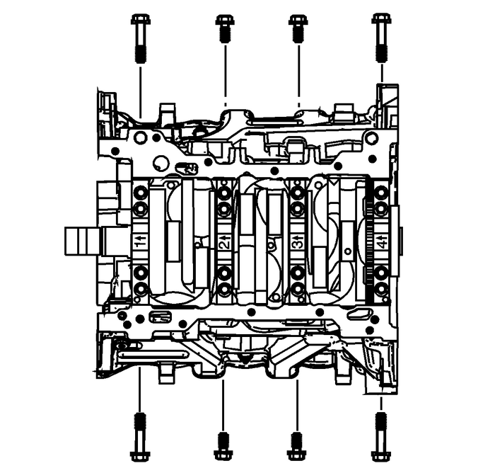 Crankshaft and Bearing Installation Engine Block Cylinder Block Crankshaft