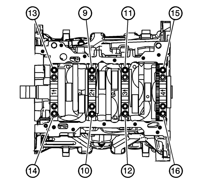 Crankshaft and Bearing Installation Engine Block Cylinder Block Crankshaft