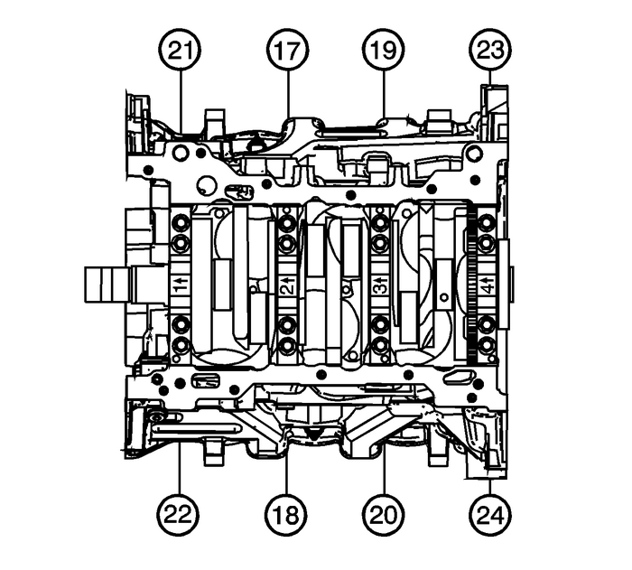 Crankshaft and Bearing Installation Engine Block Cylinder Block Crankshaft