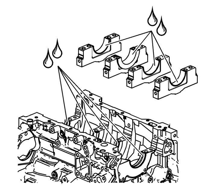 Crankshaft and Bearing Installation Engine Block Cylinder Block Crankshaft