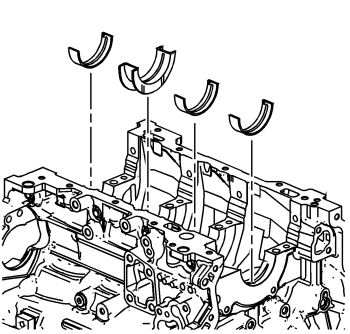 Crankshaft and Bearing Installation Engine Block Cylinder Block Crankshaft