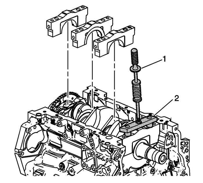 Crankshaft and Bearing Removal Engine Block Cylinder Block Crankshaft