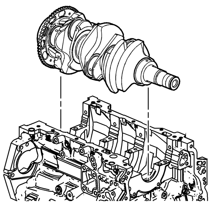 Crankshaft and Bearing Removal Engine Block Cylinder Block Crankshaft