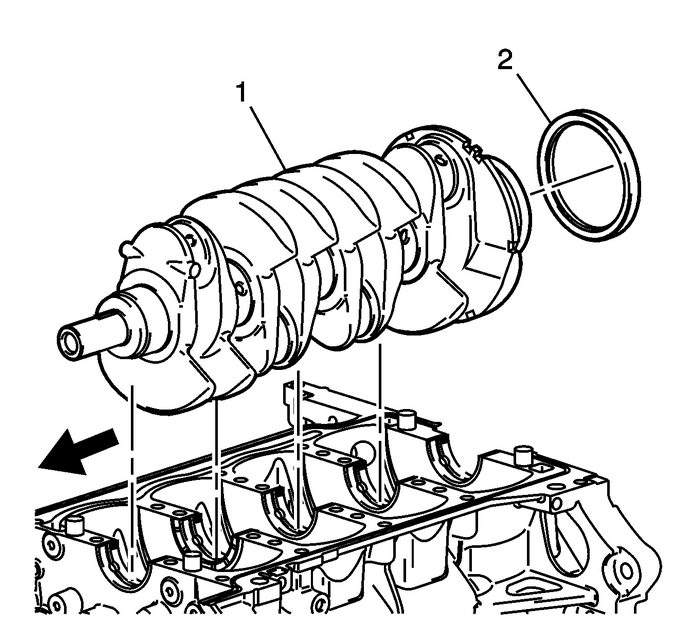 Crankshaft and Bearing Removal Engine Block Cylinder Block Crankshaft