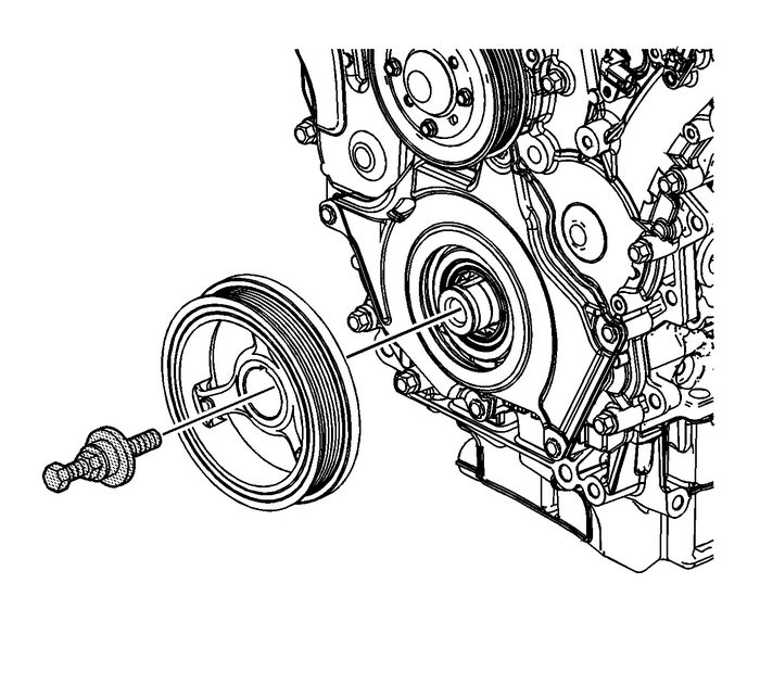 Crankshaft Balancer Installation Engine Block Cylinder Block Crankshaft