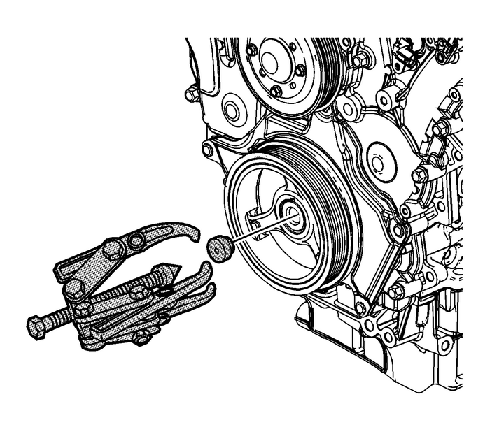 Crankshaft Balancer Removal Engine Block Cylinder Block Crankshaft